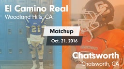 Matchup: El Camino Real High vs. Chatsworth  2016