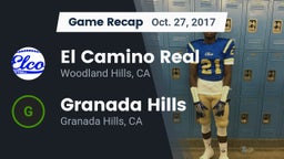 Recap: El Camino Real  vs. Granada Hills  2017