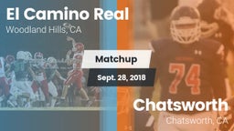 Matchup: El Camino Real High vs. Chatsworth  2018