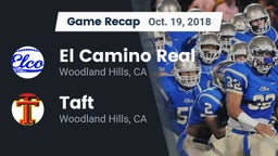 Recap: El Camino Real  vs. Taft  2018