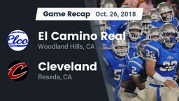 Recap: El Camino Real  vs. Cleveland  2018