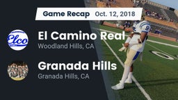 Recap: El Camino Real  vs. Granada Hills  2018