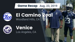 Recap: El Camino Real  vs. Venice  2019