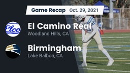 Recap: El Camino Real  vs. Birmingham  2021