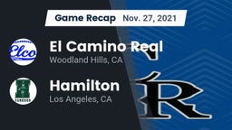 Recap: El Camino Real  vs. Hamilton  2021