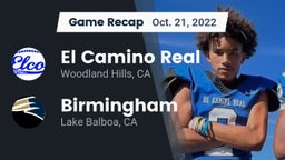 Recap: El Camino Real  vs. Birmingham  2022