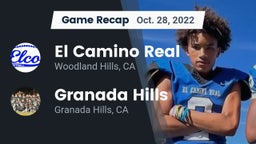 Recap: El Camino Real  vs. Granada Hills  2022