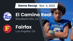 Recap: El Camino Real  vs. Fairfax 2022