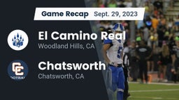 Recap: El Camino Real  vs. Chatsworth  2023