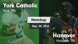 Matchup: York Catholic High vs. Hanover  2016