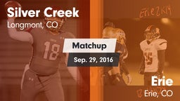 Matchup: Silver Creek vs. Erie  2016