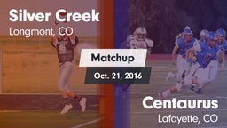 Matchup: Silver Creek vs. Centaurus  2016