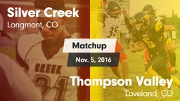 Matchup: Silver Creek vs. Thompson Valley  2016