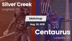 Matchup: Silver Creek vs. Centaurus  2018