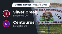 Recap: Silver Creek  vs. Centaurus  2018