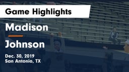 Madison  vs Johnson  Game Highlights - Dec. 30, 2019