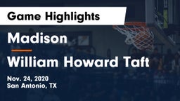 Madison  vs William Howard Taft  Game Highlights - Nov. 24, 2020