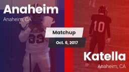 Matchup: Anaheim  vs. Katella  2017