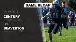 Recap: Century  vs. Beaverton  2016