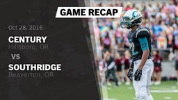 Recap: Century  vs. Southridge  2016