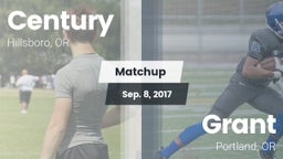 Matchup: Century  vs. Grant  2017