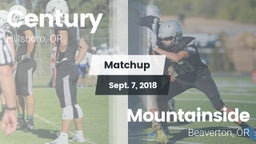 Matchup: Century  vs. Mountainside  2018