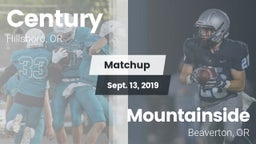 Matchup: Century  vs. Mountainside  2019