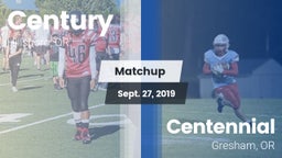 Matchup: Century  vs. Centennial  2019