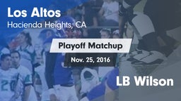 Matchup: Los Altos High vs. LB Wilson 2016