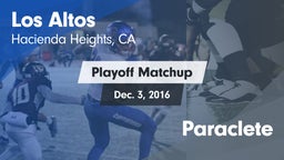 Matchup: Los Altos High vs. Paraclete 2016