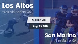 Matchup: Los Altos High vs. San Marino  2017