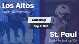 Matchup: Los Altos High vs. St. Paul  2017