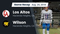 Recap: Los Altos  vs. Wilson  2018