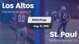 Matchup: Los Altos High vs. St. Paul  2018