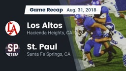 Recap: Los Altos  vs. St. Paul  2018