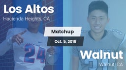 Matchup: Los Altos High vs. Walnut  2018