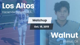 Matchup: Los Altos High vs. Walnut  2019