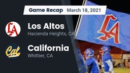Recap: Los Altos  vs. California  2021