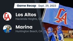 Recap: Los Altos  vs. Marina  2023