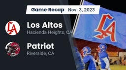 Recap: Los Altos  vs. Patriot  2023