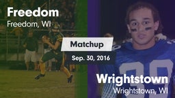 Matchup: Freedom  vs. Wrightstown  2016