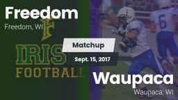 Matchup: Freedom  vs. Waupaca  2017