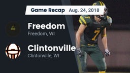 Recap: Freedom  vs. Clintonville  2018