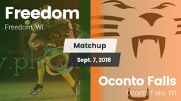 Matchup: Freedom  vs. Oconto Falls  2018