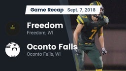 Recap: Freedom  vs. Oconto Falls  2018