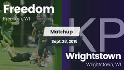 Matchup: Freedom  vs. Wrightstown  2018