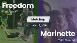 Matchup: Freedom  vs. Marinette  2018