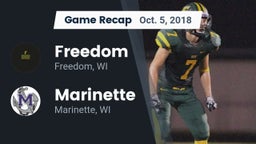 Recap: Freedom  vs. Marinette  2018