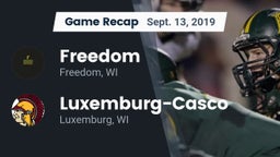 Recap: Freedom  vs. Luxemburg-Casco  2019