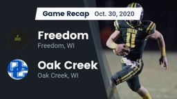 Recap: Freedom  vs. Oak Creek  2020